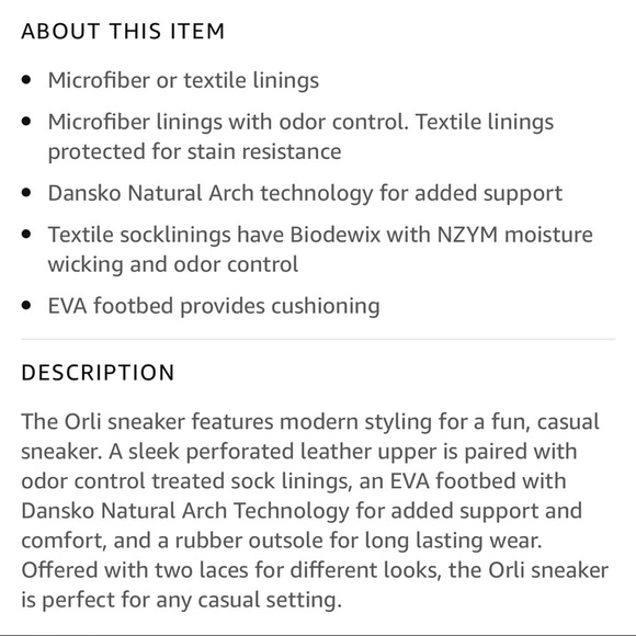 NIB Dansko Orli Nappa Leather Sneaker Aqua Blue - Picture 10 of 13